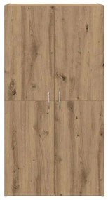Irodai szekrény ajtóval kézműves tölgy 60 x 32 x 115 cm Faanyag