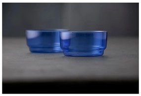 Kék üveg tálka szett 2 db-os 500 ml Torino – Lyngby Glas