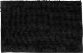 Fürdőszobaszőnyeg Csúszásgátló Fekete 80x50 cm