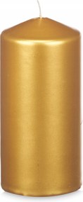 Gyertya Klasszikus Arany Henger 15,5 cm Ø 7 cm Dekorációs Díszgyertya