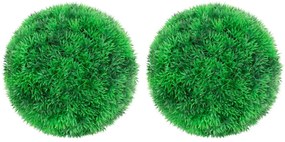 2 db gömb alakú műpuszpáng 22 cm