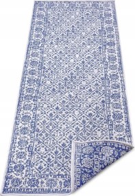 Szőnyeg 80x350cm, kétoldalas, zsinóros, lapos szövésű folyosóra/előszobába