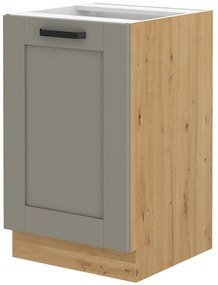 Alsó konyhaszekrény a mosogató alá Lucid 50 ZL 1F BB (artisan tölgy + claygrey). 1045490