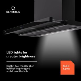 Klarstein Mariana 90 Neo, lapos páraelszívó, 90 cm, 640 m³/h, légelszívás, LED