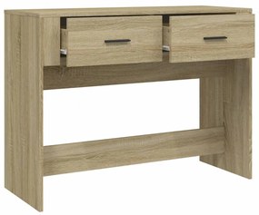 sonoma tölgy színű szerelt fa dohányzóasztal 100 x 39 x 75 cm