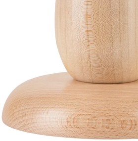 Asztali lámpa PERA 1xE27/60W/230V bézs/bükkfa