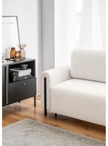 Krémszínű buklé kinyitható-tárolóhelyes kanapé 244 cm Arcadova – ELTAP