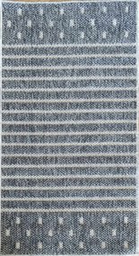 Zsinóros szőnyeg 200x290cm ,hurkos szürke-kék boho stílusú szőnyeg