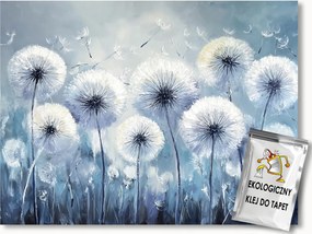 Fotótapéta Flizelina Természet Kék Rét Virágok Pitypang 254x184 ragasztó