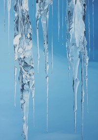 Poszter 70x100cm Kristály jégcsapok