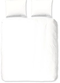 Fehér kétszemélyes hosszabbított flanel ágyneműhuzat 200x220 cm – Good Morning