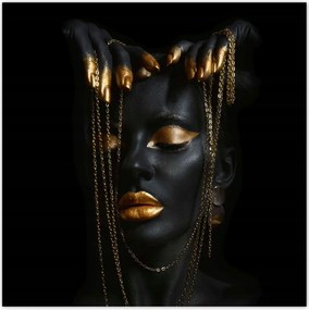 Fotótapéták 208x208 Arany ékszerek az arcon