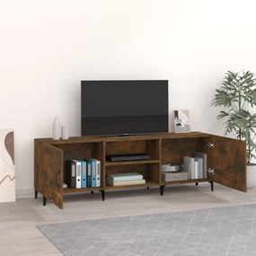 füstös tölgy színű szerelt fa TV-szekrény 150 x 30 x 44,5 cm