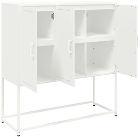 fehér acél magasszekrény 100,5 x 39 x 107 cm