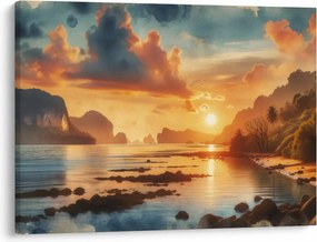 Kép - Kilátás a partról (70x50 cm)