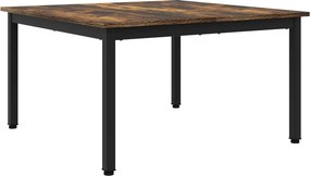 vidaXL Dohányzóasztal Füstös tölgy 80 x 80 x 45 cm Faanyag