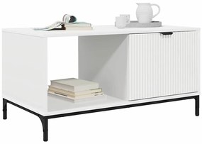 Dohányzóasztal Fehér 90 x 49 x 46 cm Faanyag