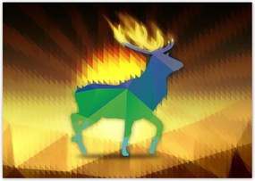 Poszterek A4 Szint Szarvas modern kép