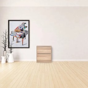 Cipősszekrény 84x73 cm barna