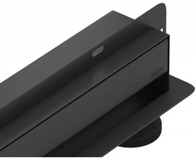 Mexen Flat Wall 2 az 1-ben fali zuhanyfolyóka 70 cm, Fekete - 1730070