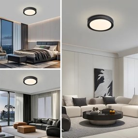 Brilagi - LED dimmelhető mennyezeti lámpa KREON LED/54W/230V 3000-6000K fekete átm. 38 cm +távirányító