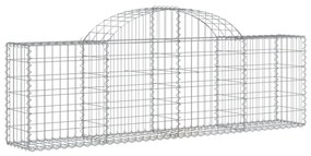 20 db íves horganyzott vas gabion kosár 200x30x60/80 cm