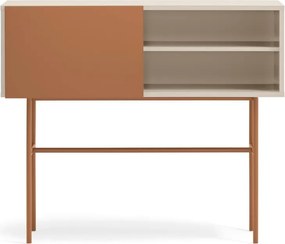 Téglavörös-bézs konzolasztal 35x110 cm Nube – Teulat