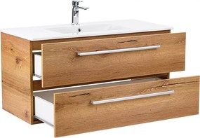 Vario Clam 100 alsó szekrény mosdóval tölgy-tölgy