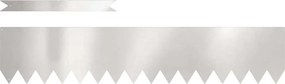 vidaXL Fűszegélyezés 50 pcs Ezüst 100 x 0.05 x 20 cm Rozsdamentes acél