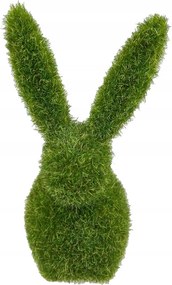 Húsvéti Nyuszi flokkolt álló 13cm zöld dekoráció Húsvéti Dekoráció