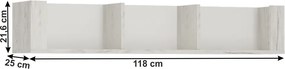 Polc typ 61, fehér craft, ANGEL