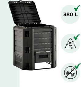 Kerti komposztáló - Compogreen 380 l fekete Prosperplast