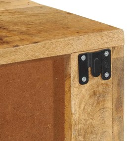 tömör nyers mangófa falra szerelhető TV-szekrény 80x30x19 cm