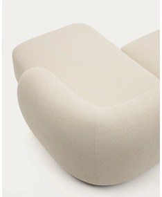 Krémszínű zsenília sarokkanapé (jobb oldali-heverő résszel) Martina – Kave Home