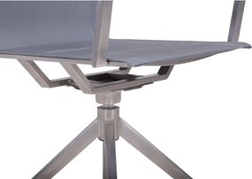 Szürke fém kerti szék Salida – Garden Pleasure