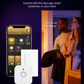 Philips Hue AURELLE LED 39W 230V stropní stmívatelné svítidlo černé 120x30 cm