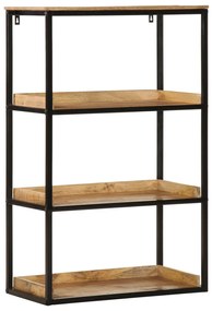 Könyvespolc 70x35x110 cm Tömör fa rusztikus mangóból