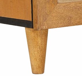 Széf 2 pcs Barna 60 x 33 x 75 cm tömör mangófa