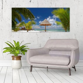 Kép - Fehér homokos strand (120x50 cm)