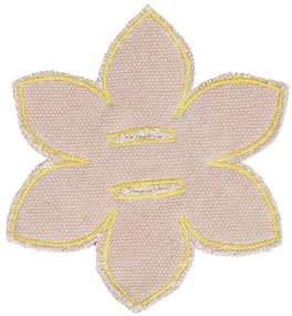 Krémszínű pamut gyerek játszószőnyeg 120x160 cm Wildflowers – Lorena Canals