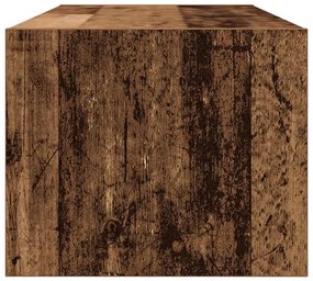 antik fa színű szerelt fa TV-szekrény 80x31x25,5 cm