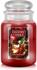 Cran Apple Toddy Country Candle nagy illatgyertya 2 kanĂłccal
