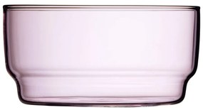 Rózsaszín üveg tálka szett 2 db-os 500 ml Torino – Lyngby Glas