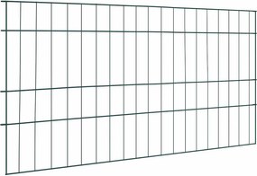 vidaXL Tó Kerítés Készlet 5 pcs Zöld 100 x 50 cm Acél