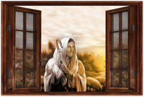 Poszterek 90x60 Jézus a jó pásztor