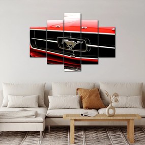 Kép - egy piros autó részlete (150x105 cm)