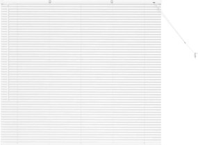 vidaXL Zsalugáter Redőnyök Fehér 130 x 140 cm Alumínium