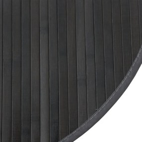 kerek szürke bambusz szőnyeg 100 cm