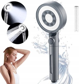 Zuhanyfej Kézi Magasnyomású Szűrővel, 5 Funkcióval, Ne Spóroljon Be A Vízt