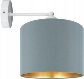 Modern fali lámpa szürke lámpabúra 20cm, nappali, Led Új